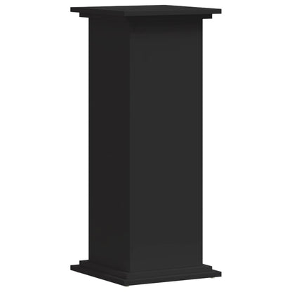 Plantenstandaard 33x33x80 cm bewerkt hout zwart