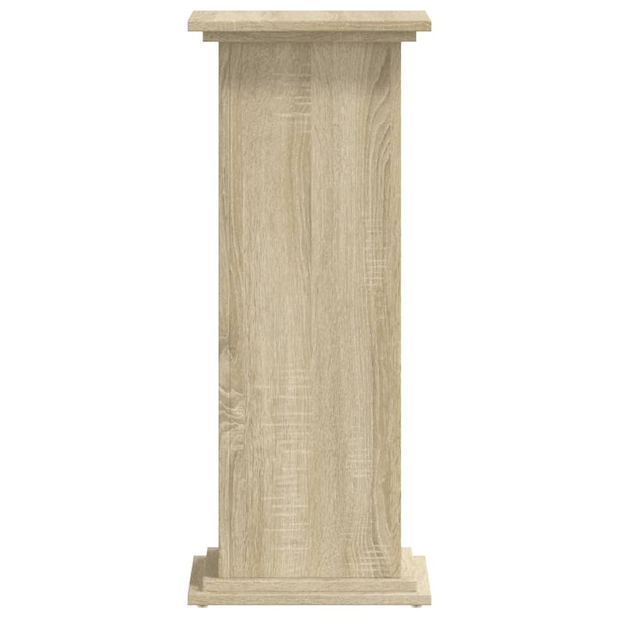 Plantenstandaard 33x33x80 cm bewerkt hout sonoma eikenkleurig
