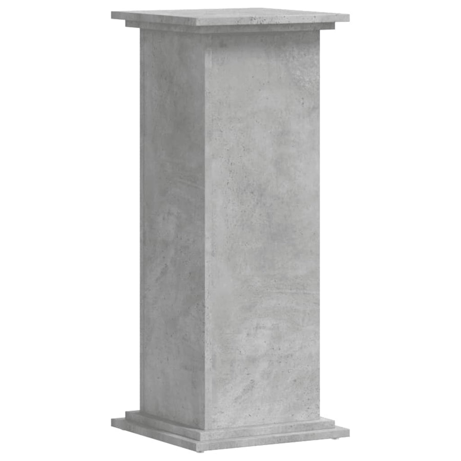 Plantenstandaard 33x33x80 cm bewerkt hout betongrijs
