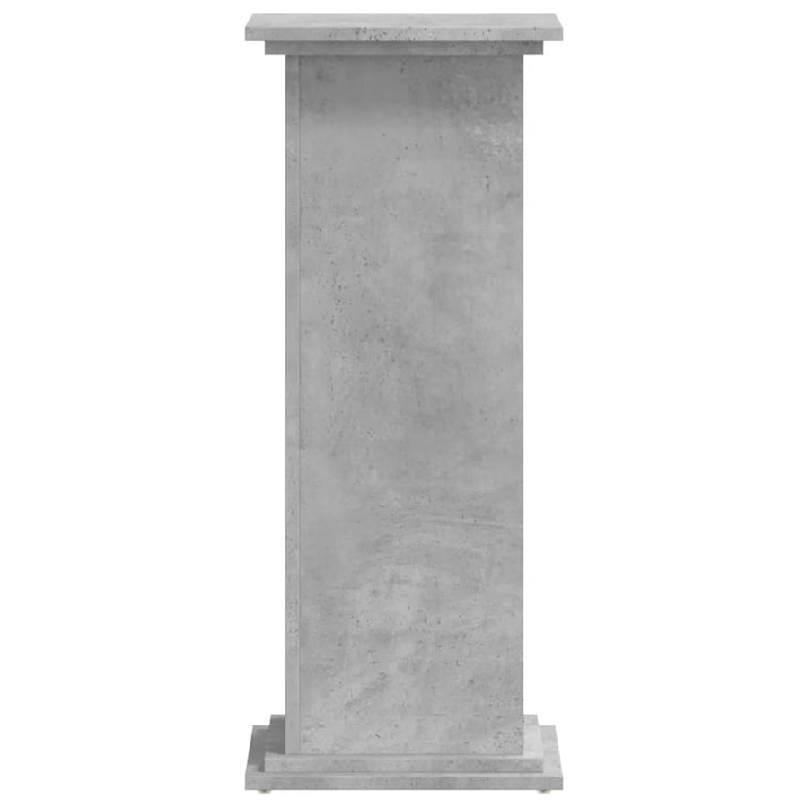 Plantenstandaard 33x33x80 cm bewerkt hout betongrijs