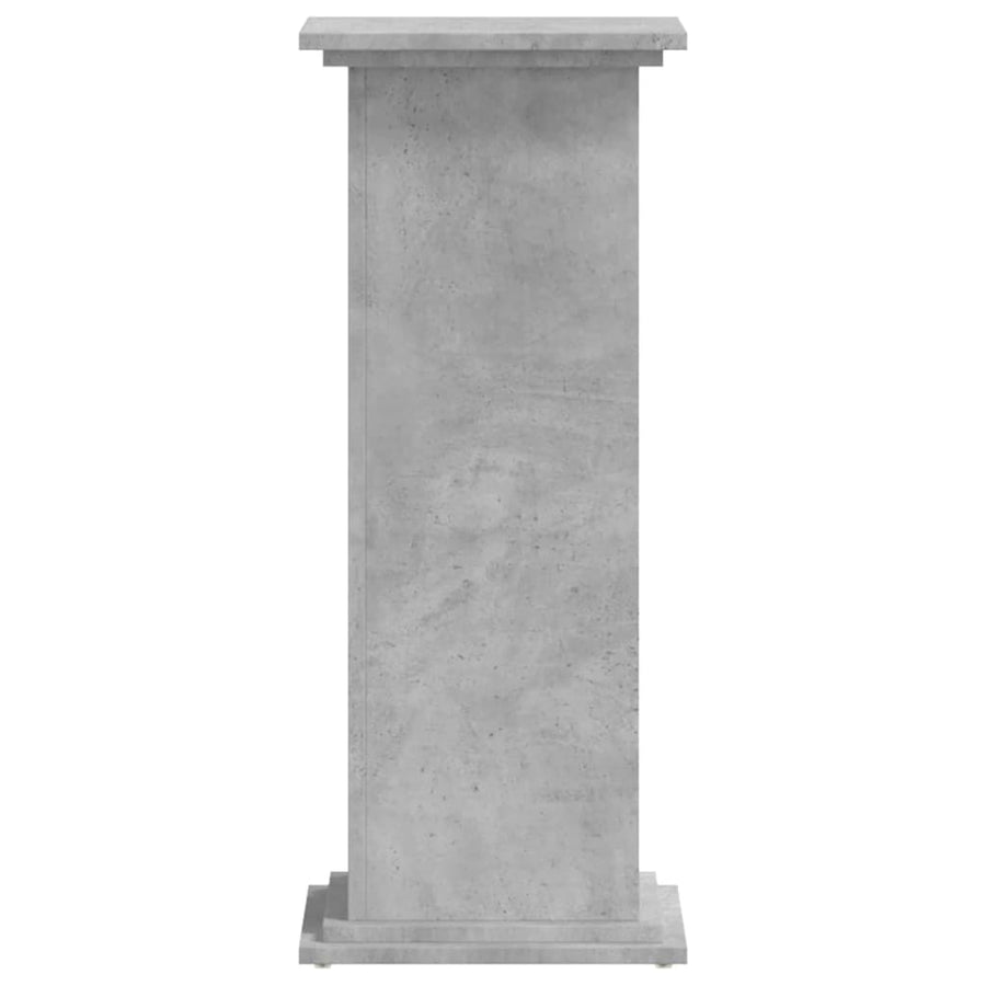 Plantenstandaard 33x33x80 cm bewerkt hout betongrijs