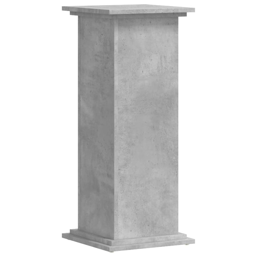 Plantenstandaard 33x33x80 cm bewerkt hout betongrijs