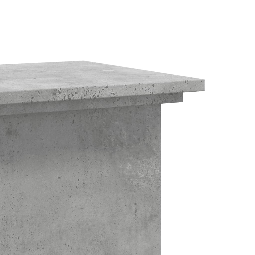 Plantenstandaard 33x33x80 cm bewerkt hout betongrijs