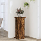 Plant Stand 33x33x80 cm Treated Smoked Oak Wood