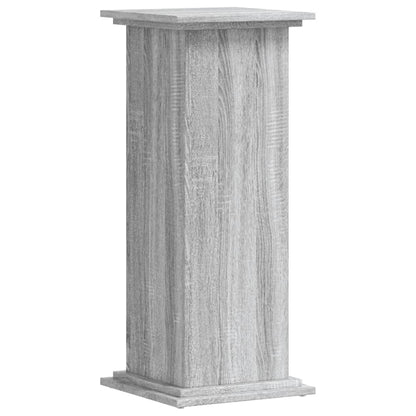 Plantenstandaard 33x33x80 cm bewerkt hout grijs sonoma eiken