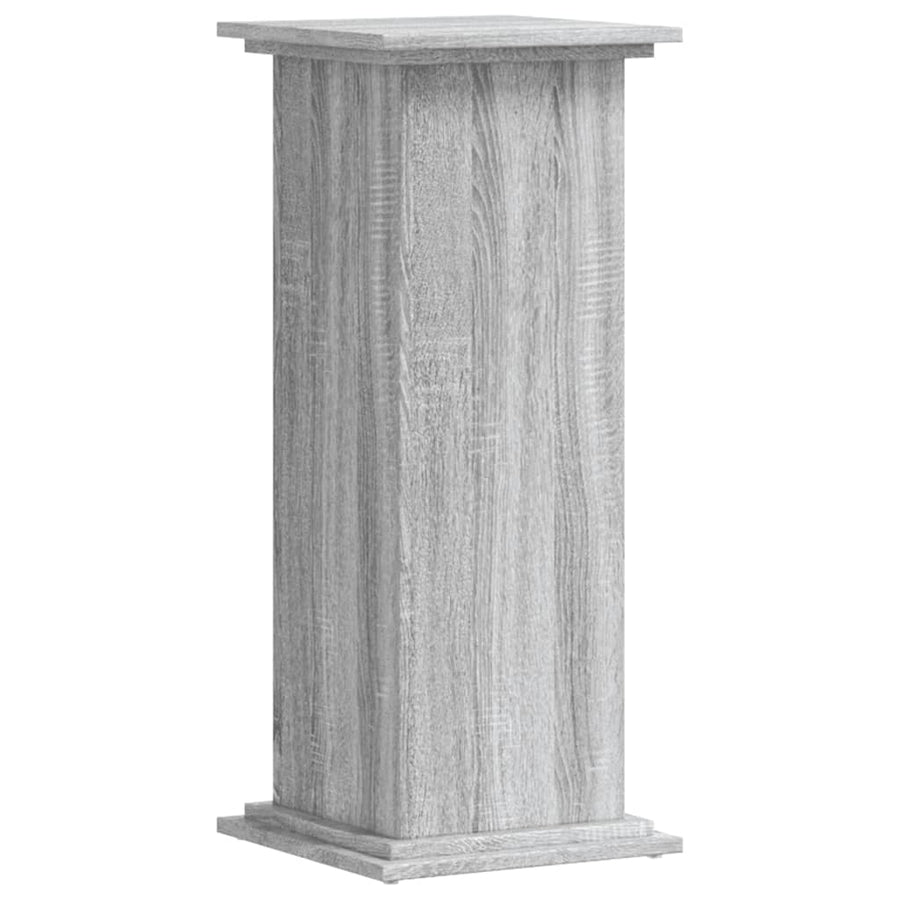 Plantenstandaard 33x33x80 cm bewerkt hout grijs sonoma eiken