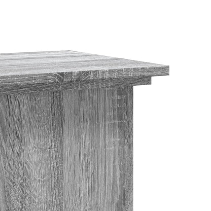Plantenstandaard 33x33x80 cm bewerkt hout grijs sonoma eiken