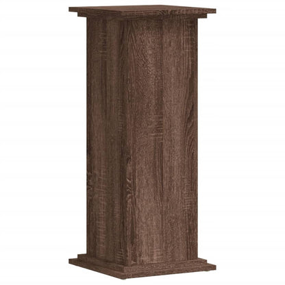 Plantenstandaard Bewerkt Hout Ig 33 x 33 x 80 cm bruin eikenkleur