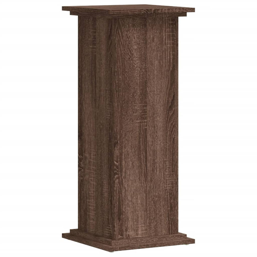 Plantenstandaard Bewerkt Hout Ig 33 x 33 x 80 cm bruin eikenkleur
