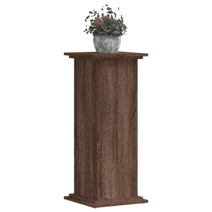 Plantenstandaard Bewerkt Hout Ig 33 x 33 x 80 cm bruin eikenkleur