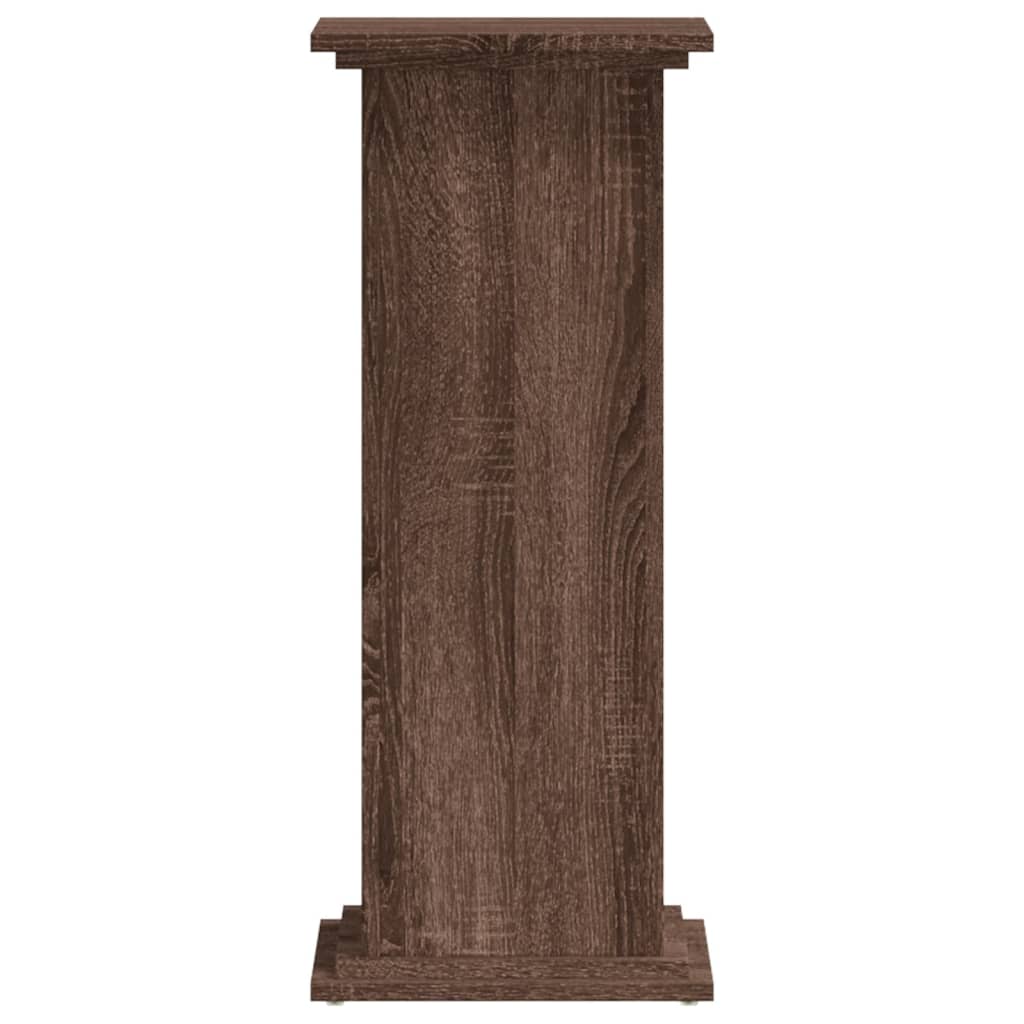 Plantenstandaard Bewerkt Hout Ig 33 x 33 x 80 cm bruin eikenkleur