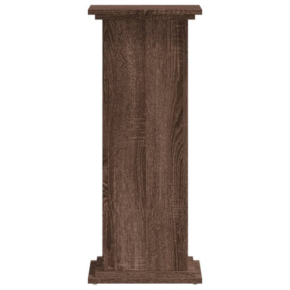 Plantenstandaard Bewerkt Hout Ig 33 x 33 x 80 cm bruin eikenkleur