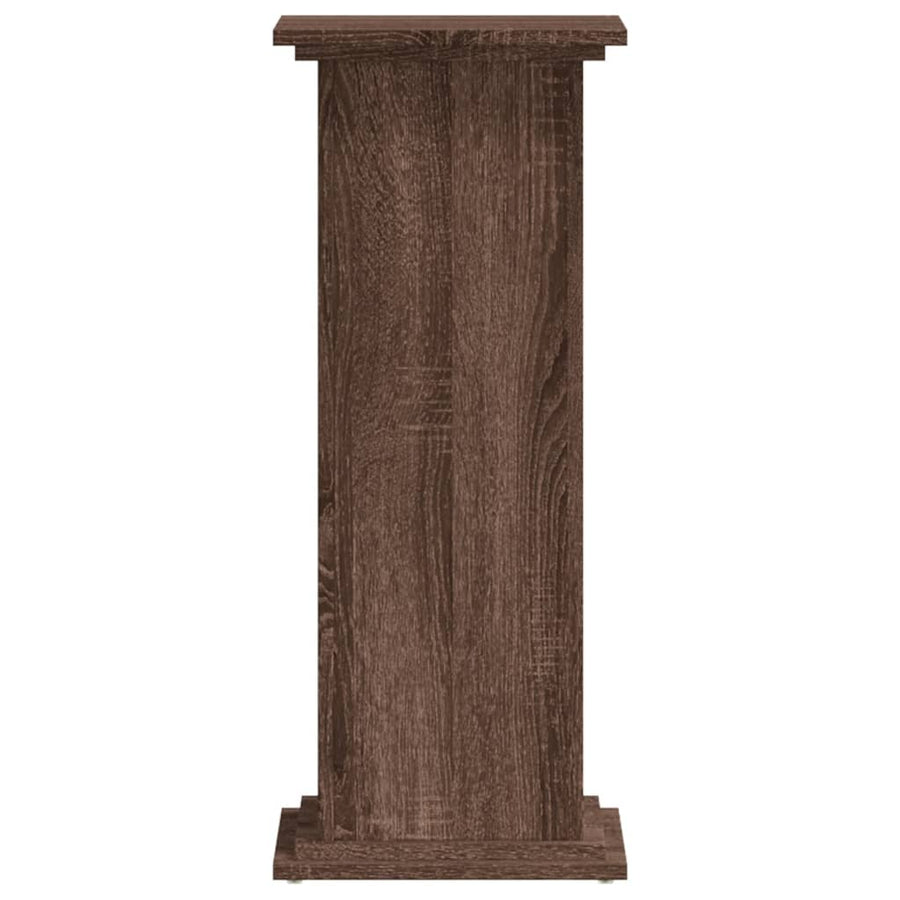 Plantenstandaard Bewerkt Hout Ig 33 x 33 x 80 cm bruin eikenkleur
