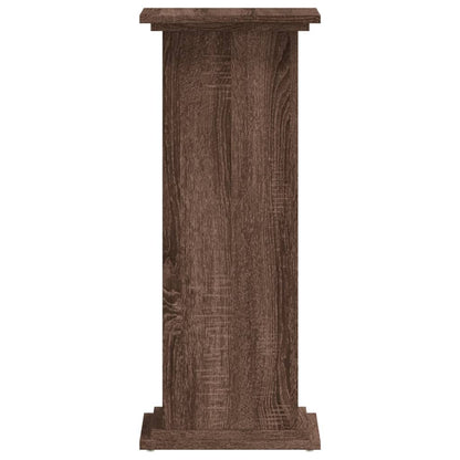 Plantenstandaard Bewerkt Hout Ig 33 x 33 x 80 cm bruin eikenkleur