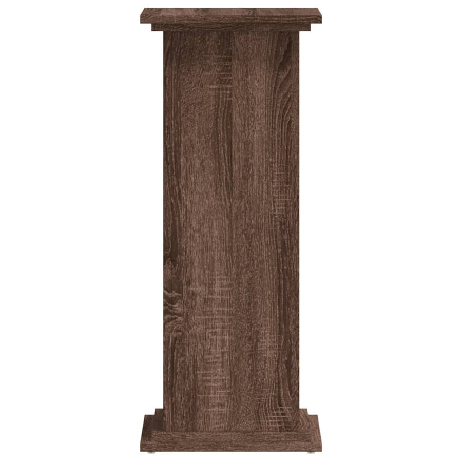 Plantenstandaard Bewerkt Hout Ig 33 x 33 x 80 cm bruin eikenkleur