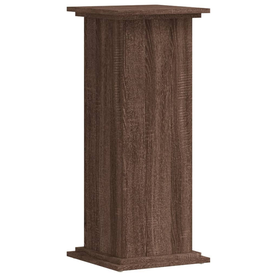 Plantenstandaard Bewerkt Hout Ig 33 x 33 x 80 cm bruin eikenkleur