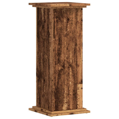 Plantenstandaard Bewerkt Hout Kleurig 33 x 33 x 80 cm Oud hout