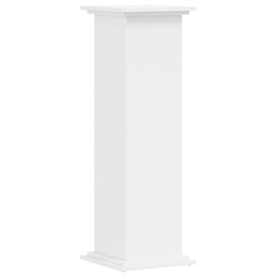 Plantenstandaard 33x33x100 cm bewerkt hout wit