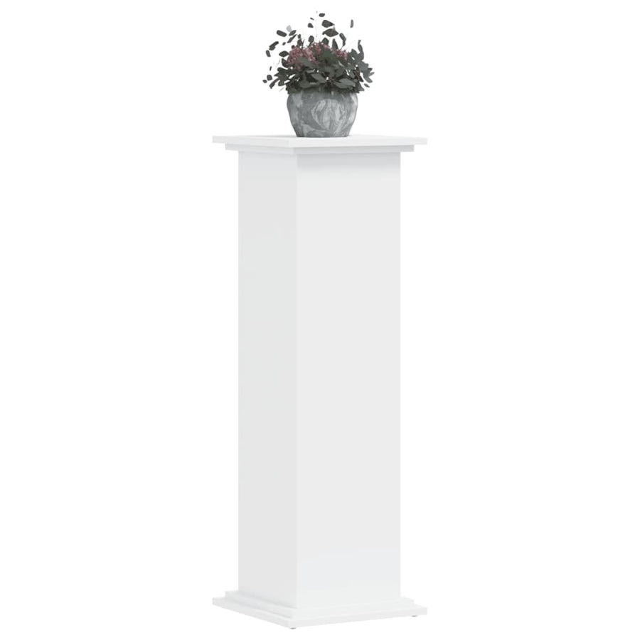 Plantenstandaard 33x33x100 cm bewerkt hout wit