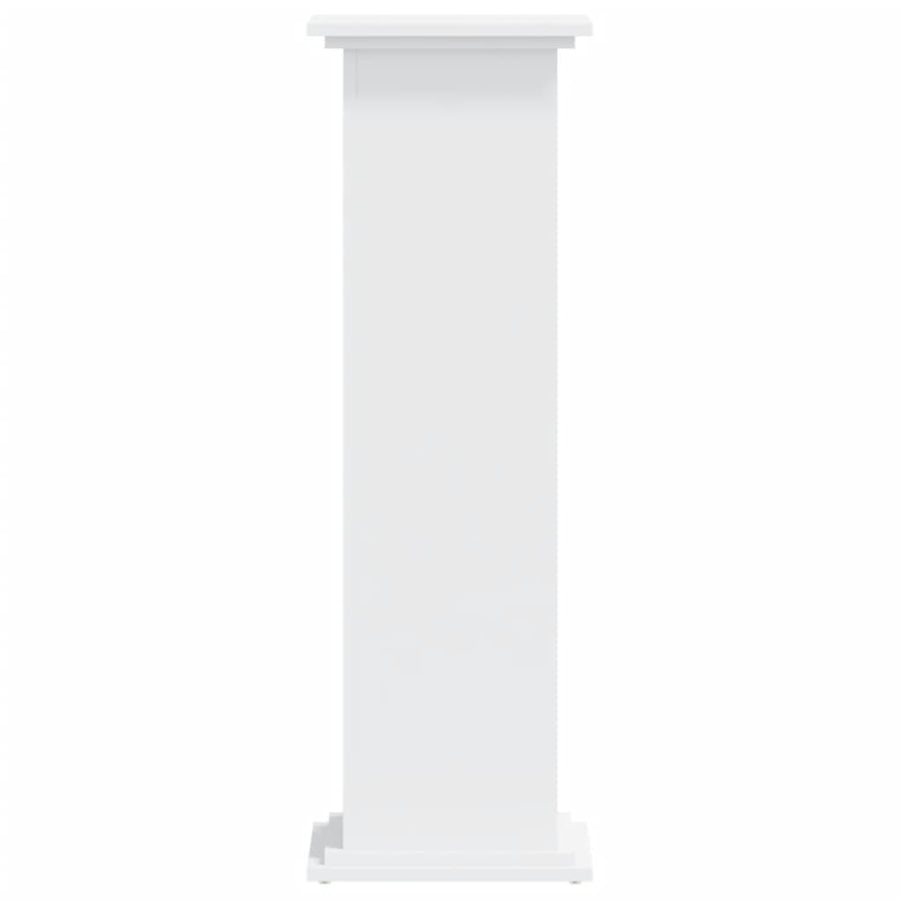 Plantenstandaard 33x33x100 cm bewerkt hout wit