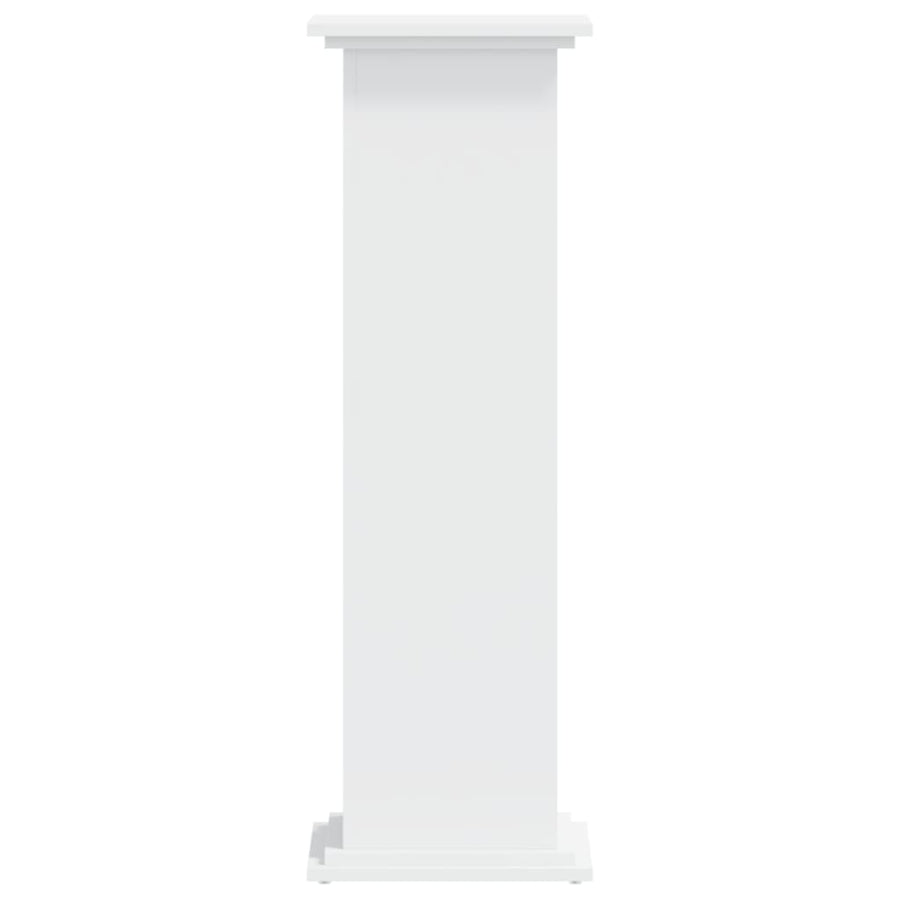 Plantenstandaard 33x33x100 cm bewerkt hout wit