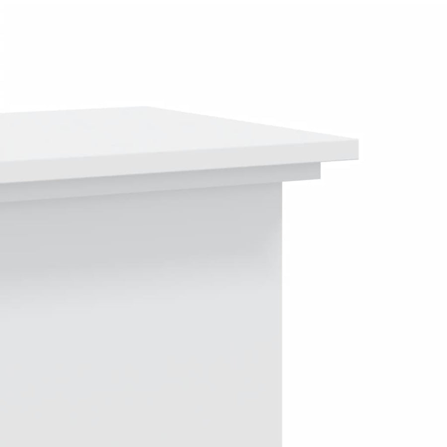 Plantenstandaard 33x33x100 cm bewerkt hout wit