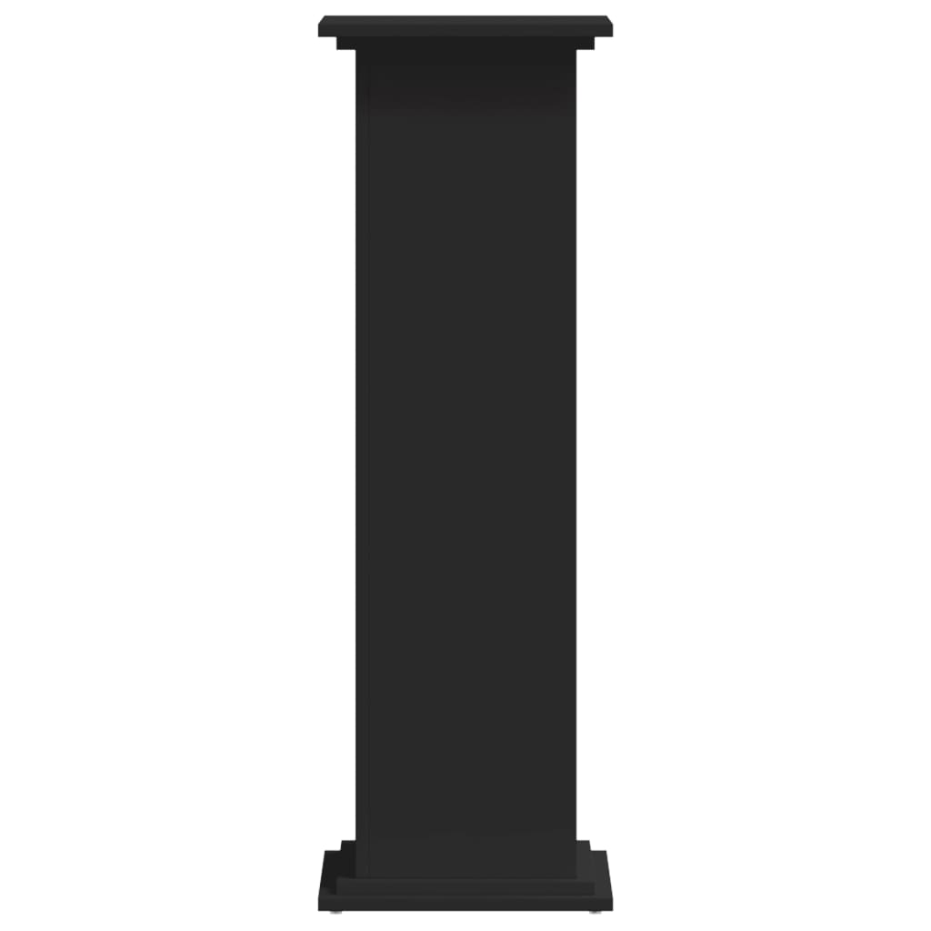 Plantenstandaard 33x33x100 cm bewerkt hout zwart