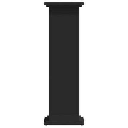 Plantenstandaard 33x33x100 cm bewerkt hout zwart