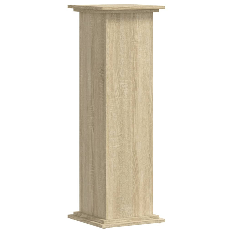 Plantenstandaard 33x33x100 cm bewerkt hout sonoma eikenkleurig
