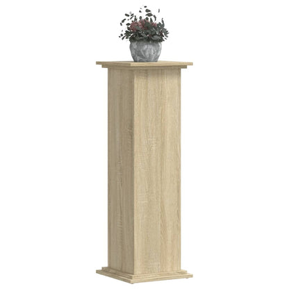 Plantenstandaard 33x33x100 cm bewerkt hout sonoma eikenkleurig