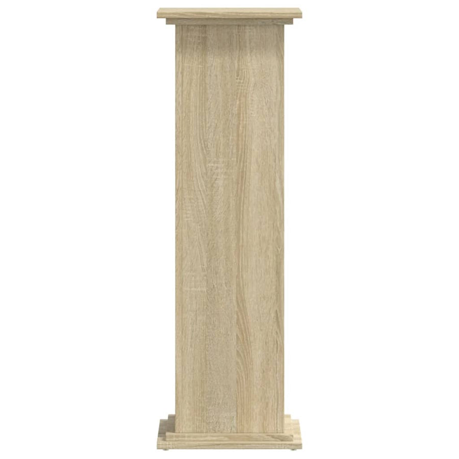 Plantenstandaard 33x33x100 cm bewerkt hout sonoma eikenkleurig