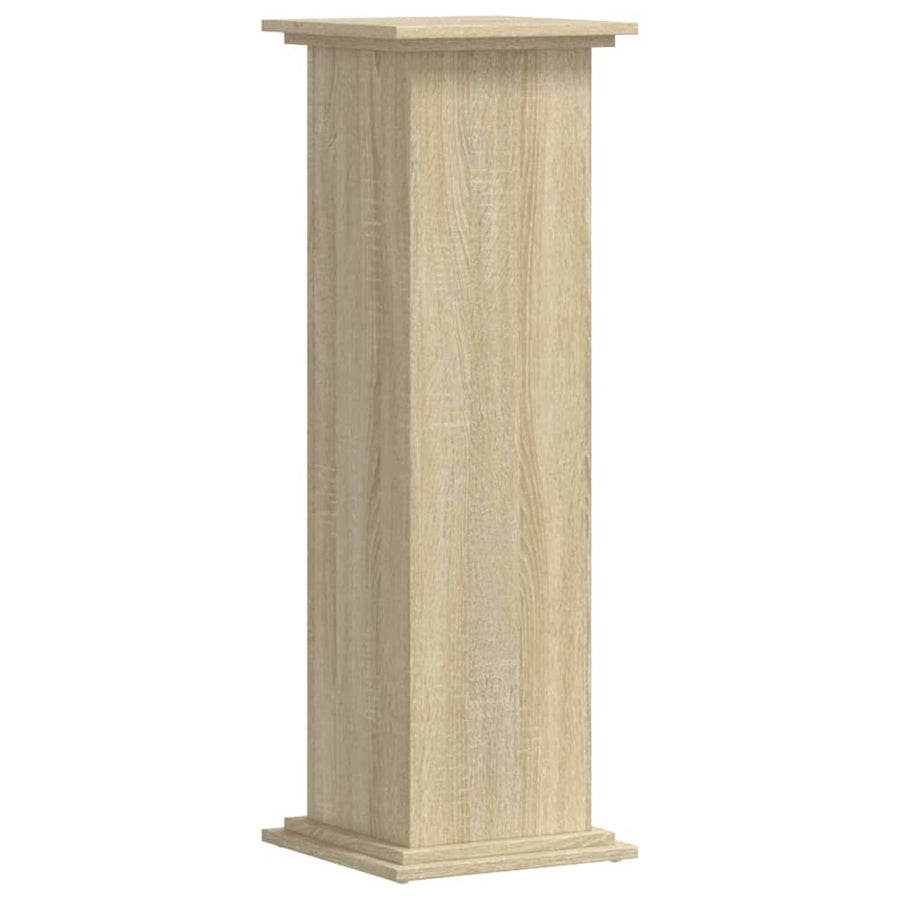 Plantenstandaard 33x33x100 cm bewerkt hout sonoma eikenkleurig