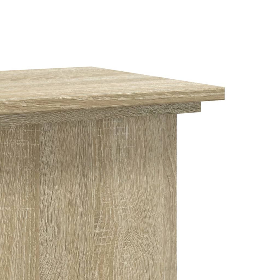 Plantenstandaard 33x33x100 cm bewerkt hout sonoma eikenkleurig