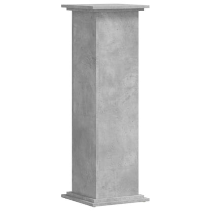 Plantenstandaard 33x33x100 cm bewerkt hout betongrijs