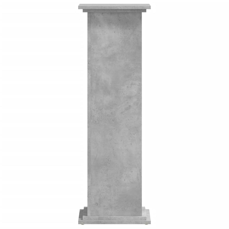 Plantenstandaard 33x33x100 cm bewerkt hout betongrijs