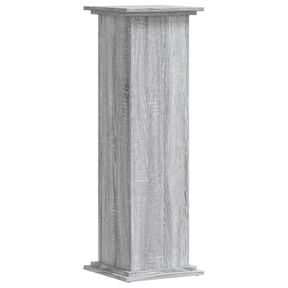 Plantenstandaard 33x33x100 cm bewerkt hout grijs sonoma eiken