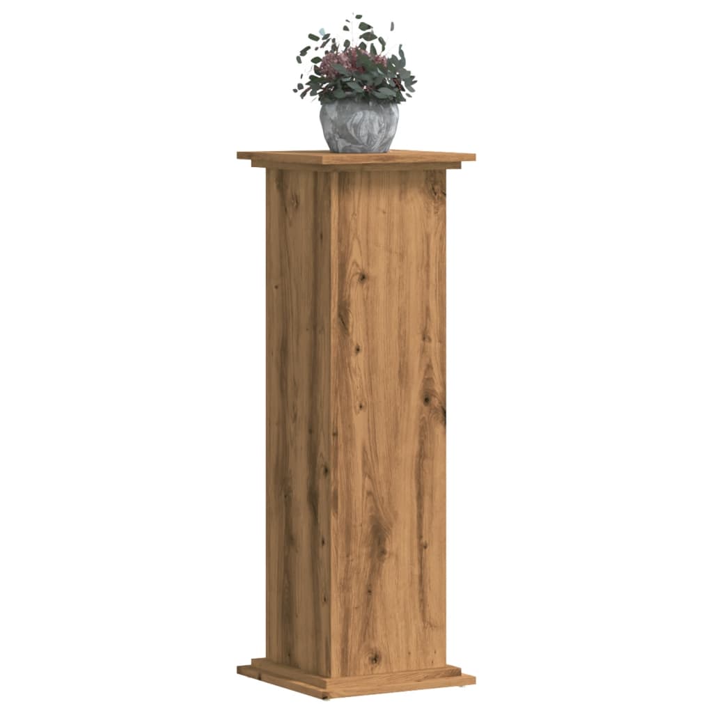 Plantenstandaard 33x33x100 cm bewerkt hout artisanaal eiken