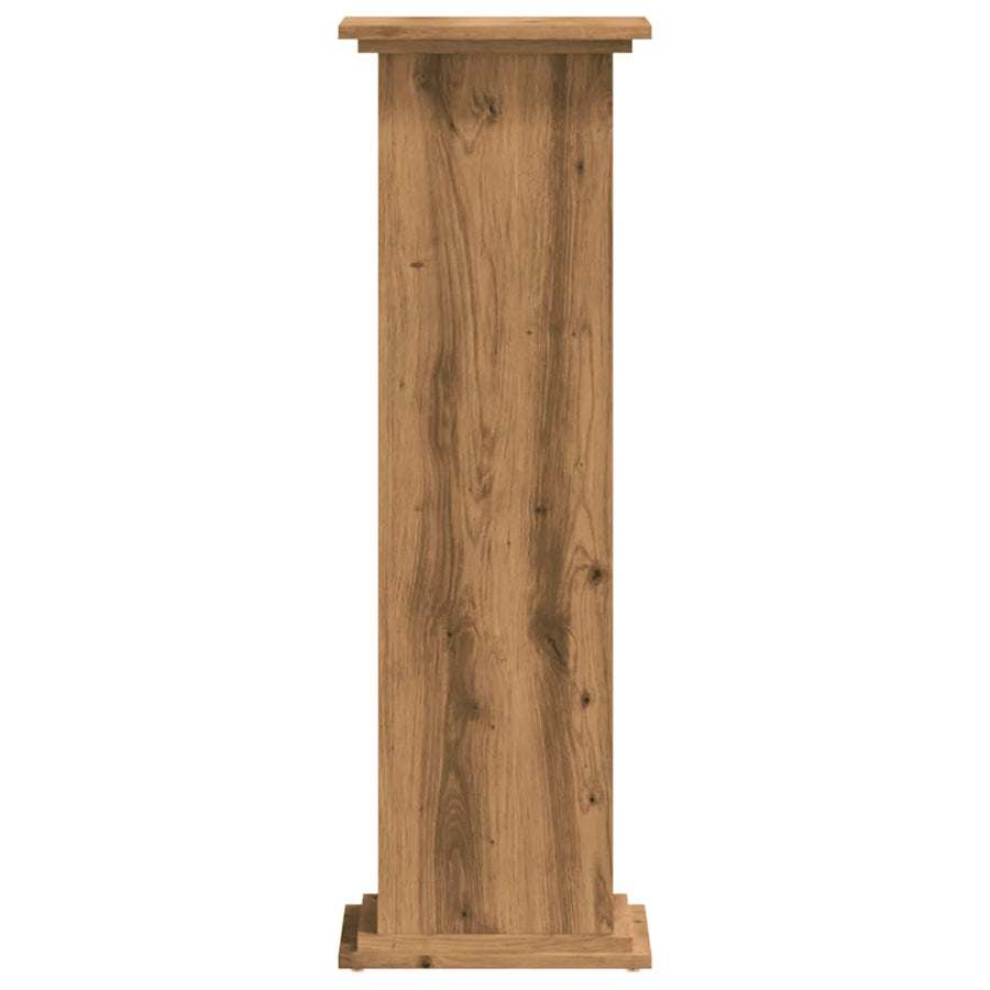 Plantenstandaard 33x33x100 cm bewerkt hout artisanaal eiken