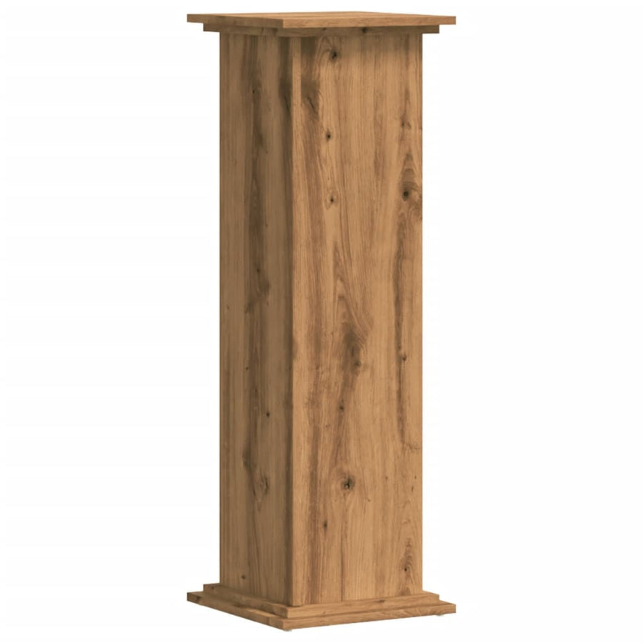 Plantenstandaard 33x33x100 cm bewerkt hout artisanaal eiken