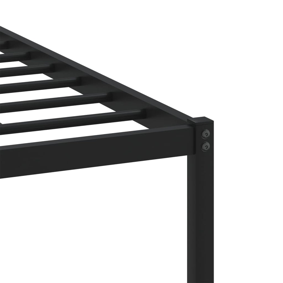 Bedframe met hoofdbord metaal gerookt eikenkleurig 183x213 cm