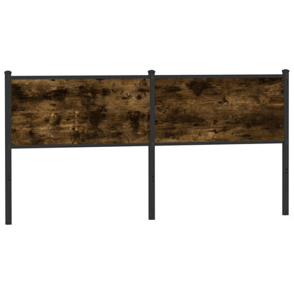 Hoofdbord Bewerkt Hout En Staal Kleurig 180 cm Gerookt eiken