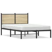 Bedframe 120x200 cm metaal sonoma eiken