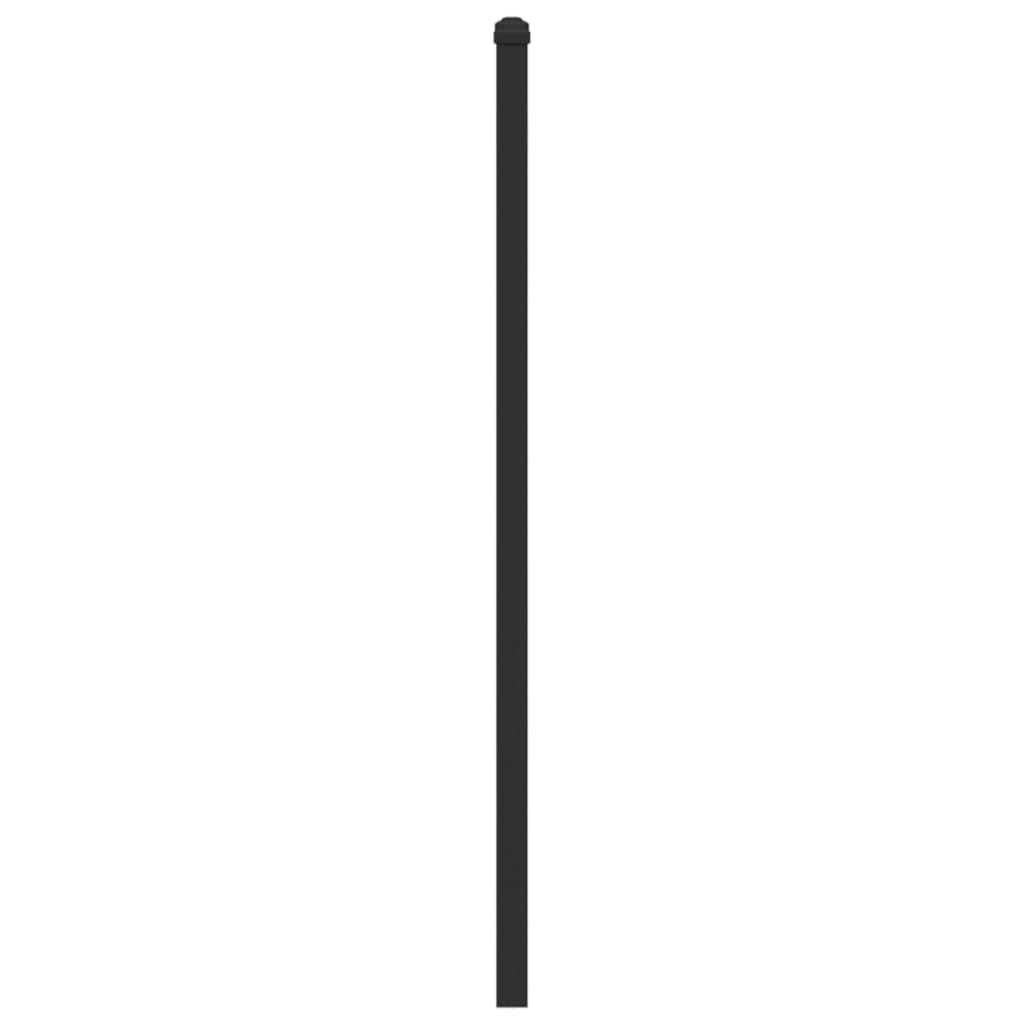 Hoofdbord Bewerkt Hout En Staal Ig 80 cm bruin eikenkleur