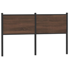 Hoofdbord Bewerkt Hout En Staal Ig 150 cm bruin eikenkleur