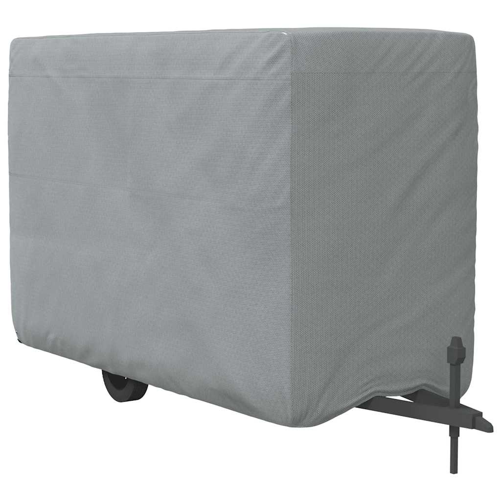 Paardentrailerhoes Vliesvlies Grijs 334 x 148 x 230 cm