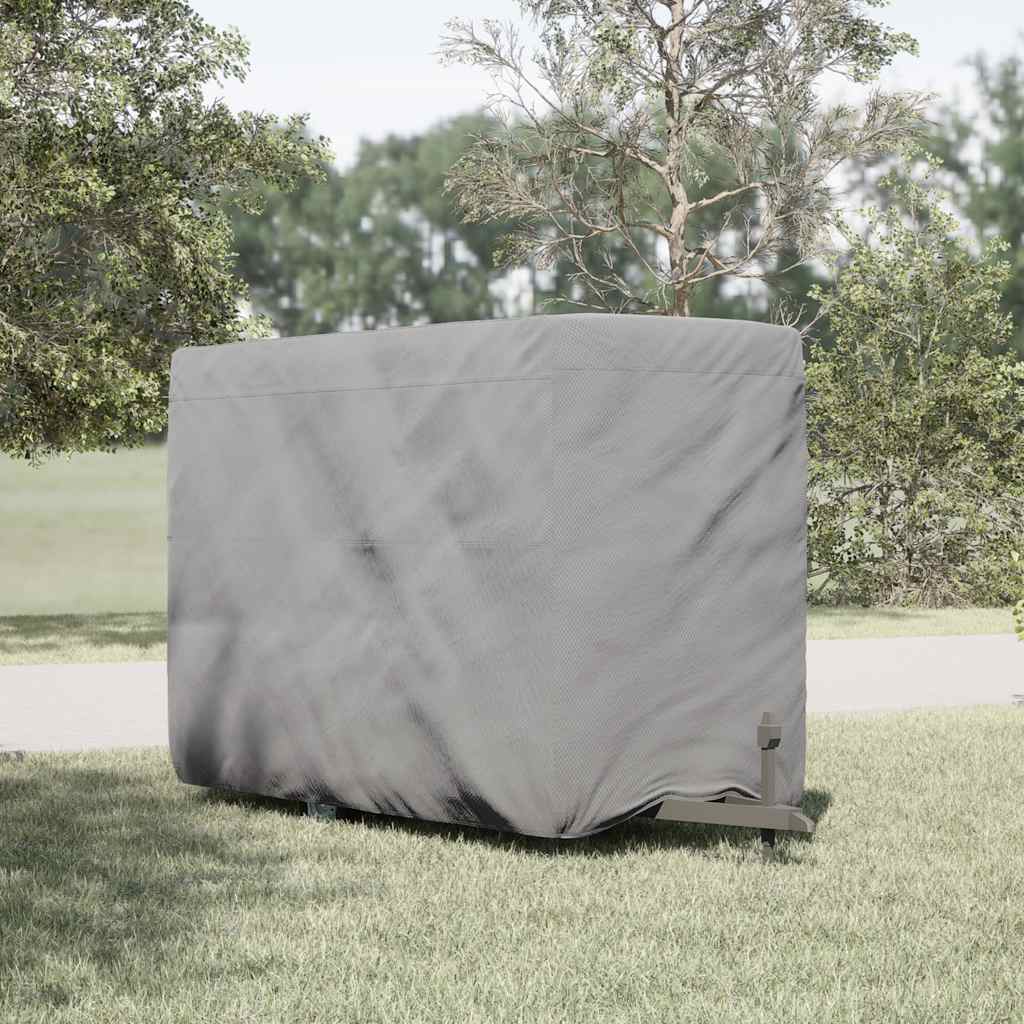 Paardentrailerhoes Vliesvlies Grijs 334 x 148 x 230 cm