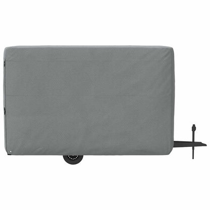 Paardentrailerhoes Vliesvlies Grijs 334 x 148 x 230 cm