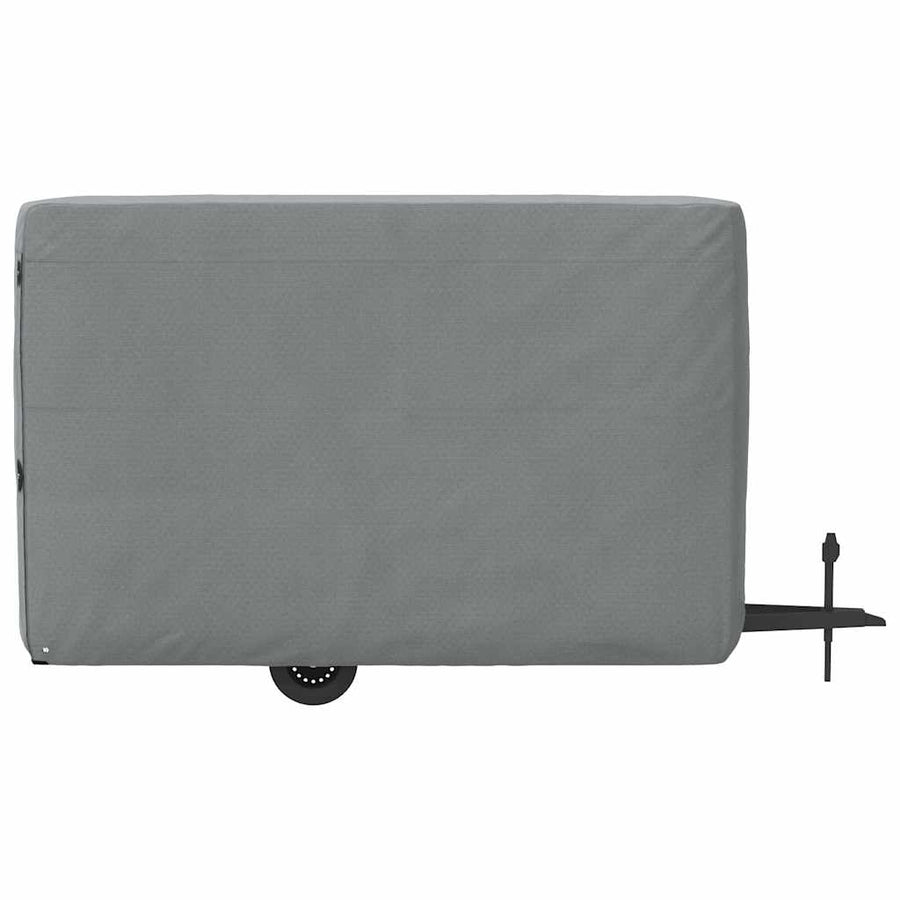 Paardentrailerhoes 334x148x230 cm vliesvlies grijs