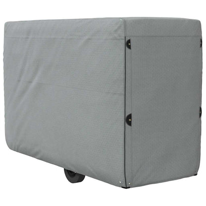 Paardentrailerhoes Vliesvlies Grijs 334 x 148 x 230 cm