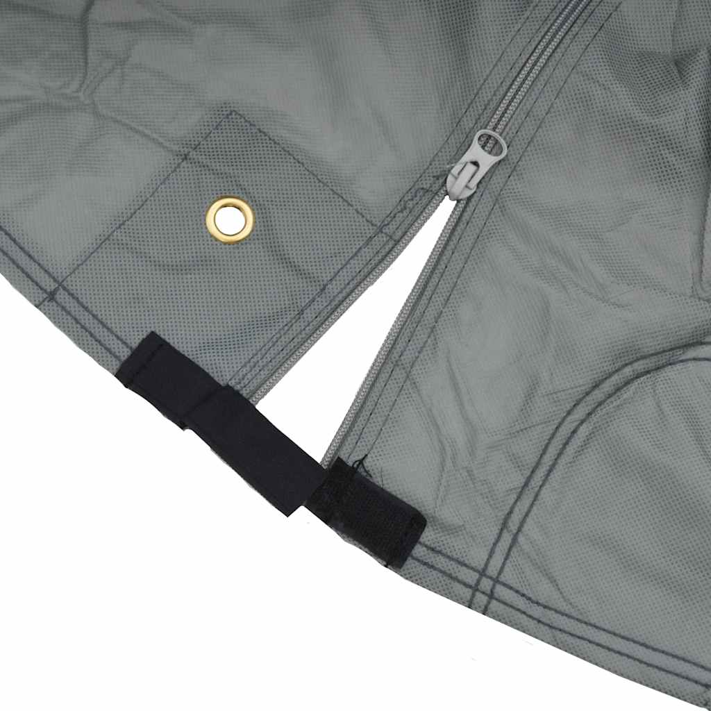Paardentrailerhoes Vliesvlies Grijs 334 x 148 x 230 cm